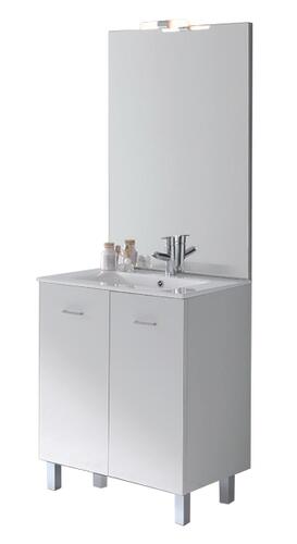 Meuble NEW YORK sur pieds 60cm blanc